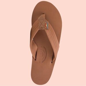 BRAND NEW! Rainbow Sandals Double Layer Arch Support Classic Leather  1" Strap